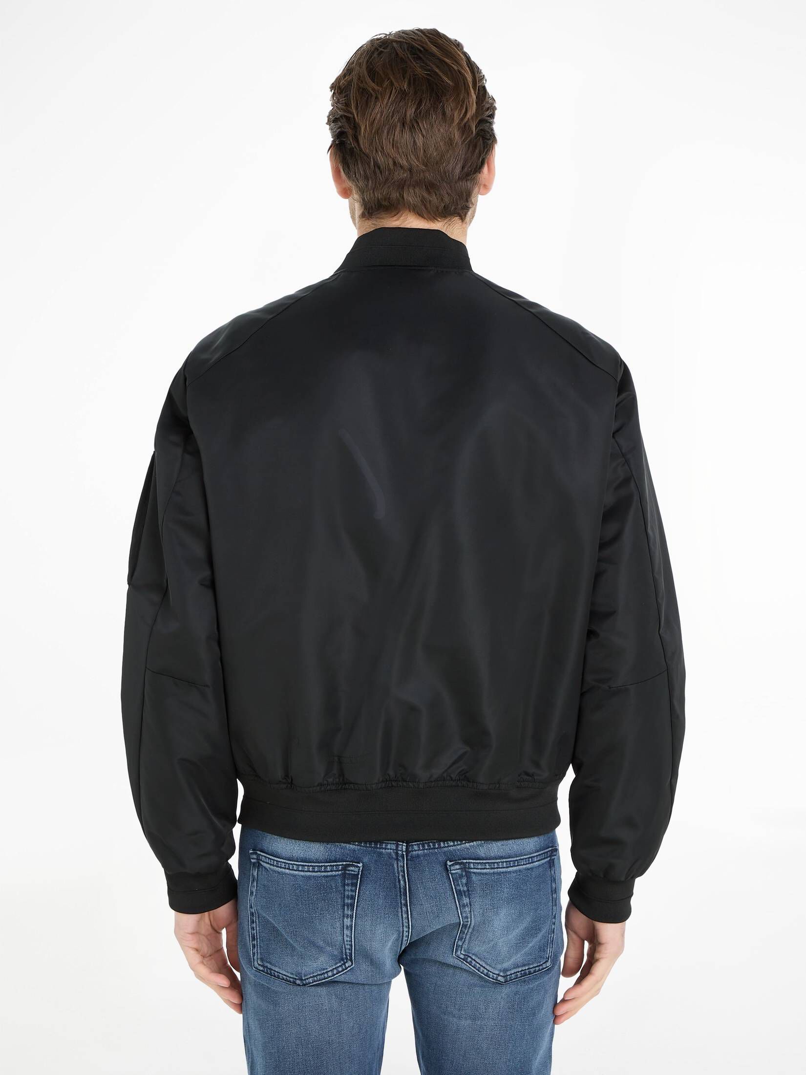 CALVIN KLEIN| Herren Bomberjacke SATEEN HERO BOMBER
