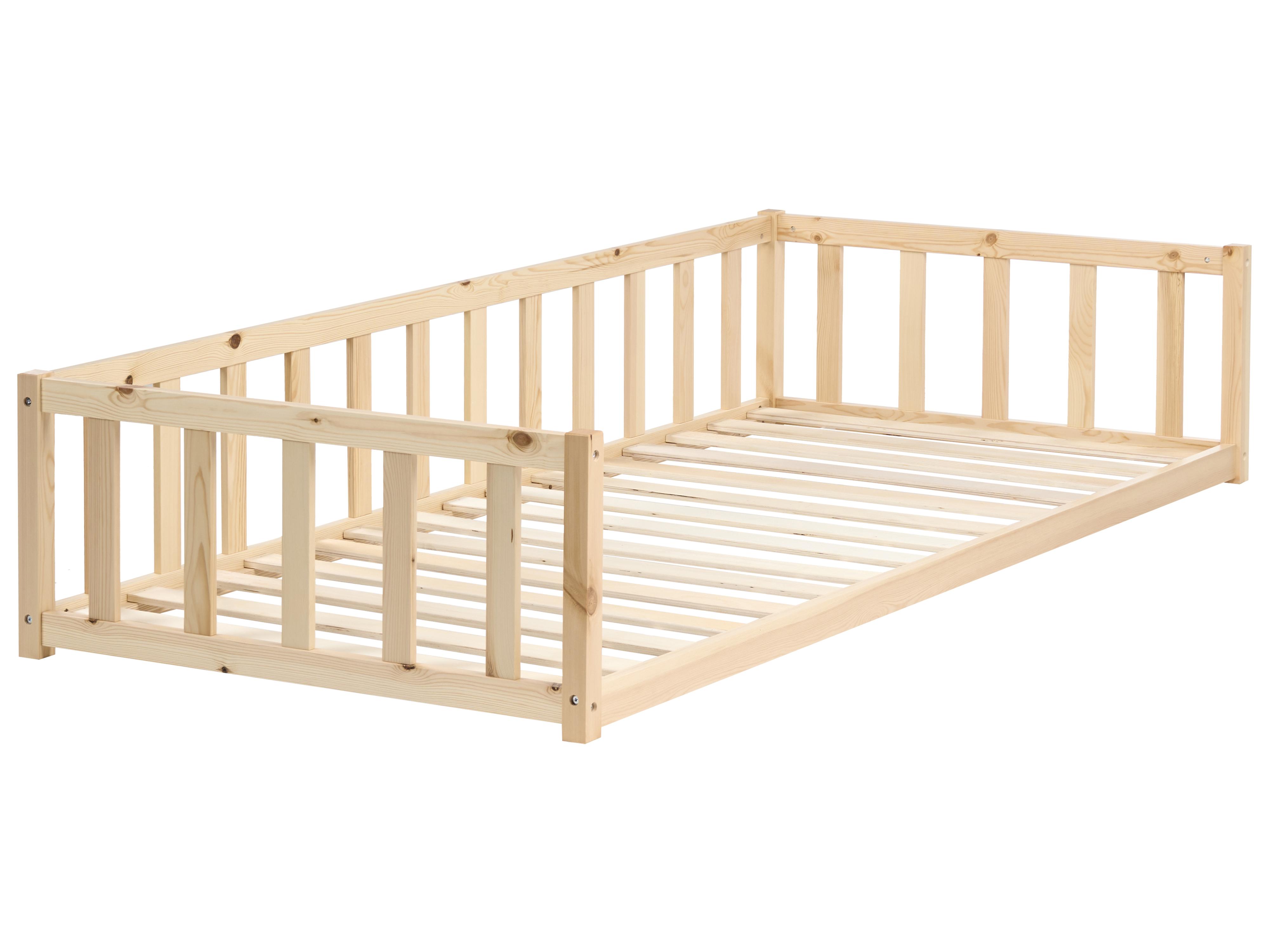 Kinderbed Dennenhout AURIBEAU 90 x 200 cm Lichtbruin
