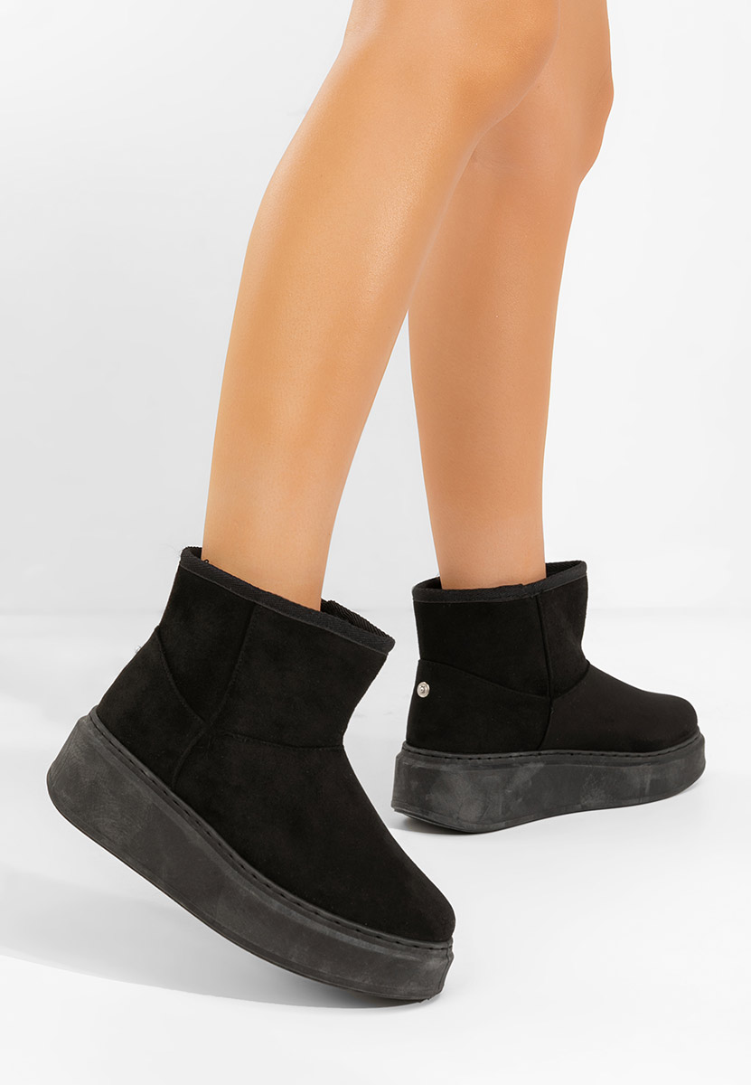 Bottes à plateforme noires Trizz