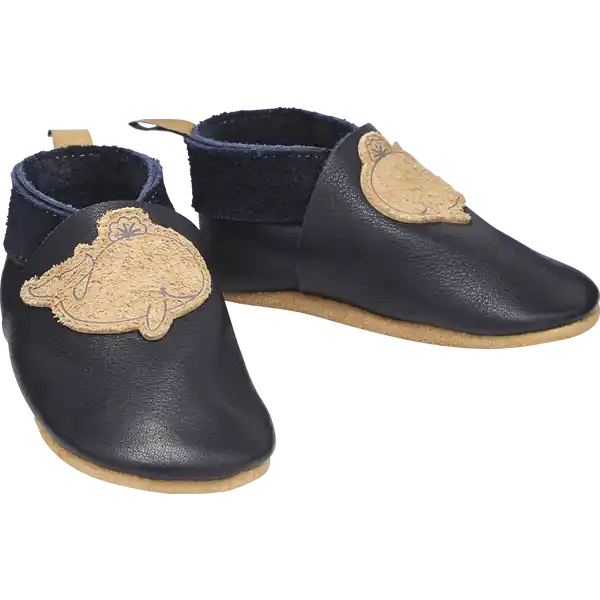Lederschühchen, blau Gr. L 20 / 21