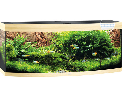 JUWEL Vision 450 aquarium inclusief LED-verlichting, verwarming, filter, zonder kast, licht hout