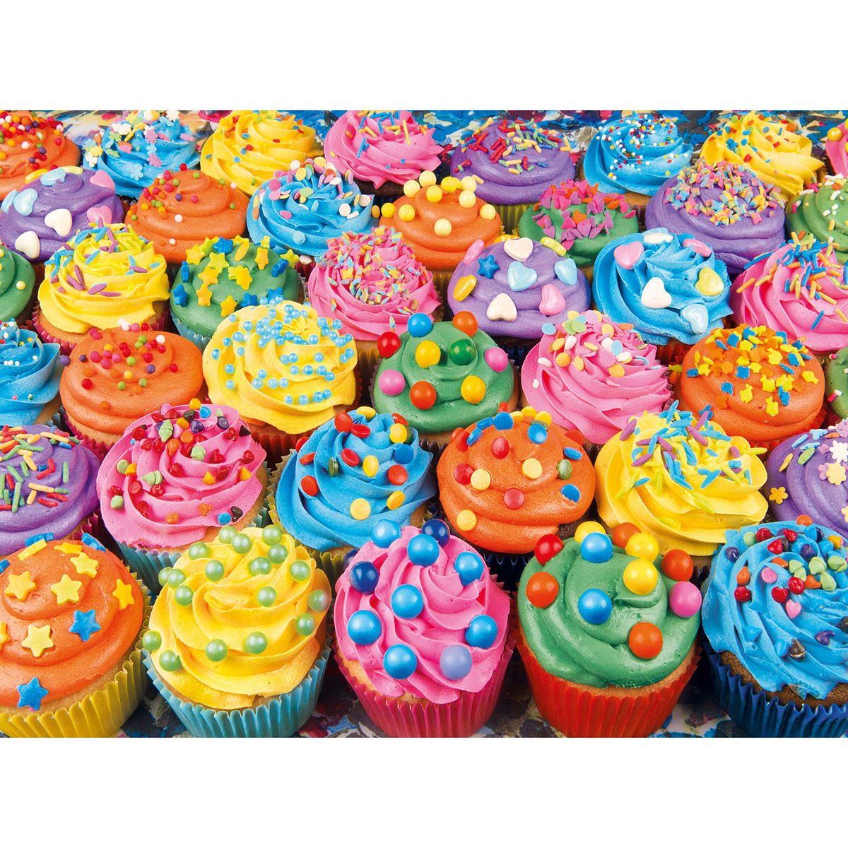 Puzzle High quality 500 pièces colorful cupcake