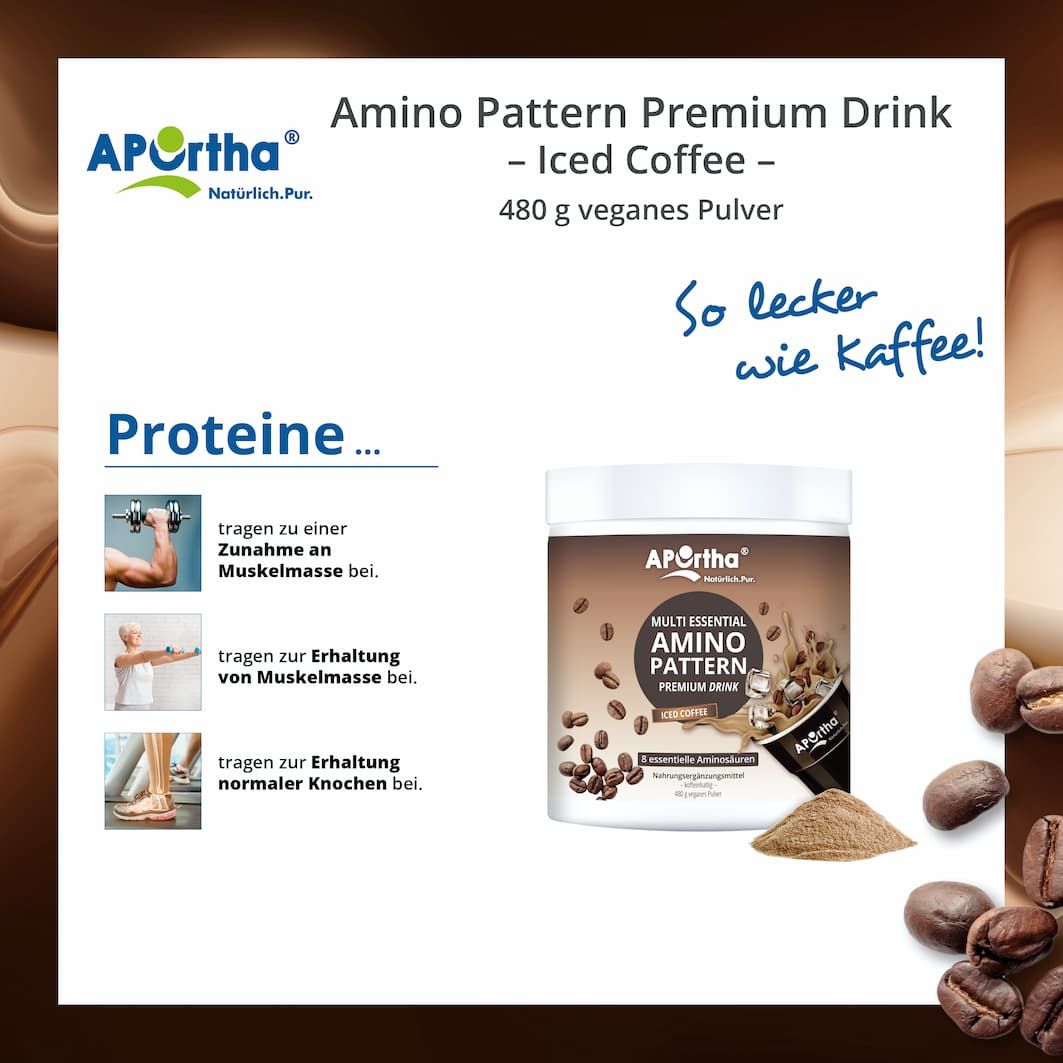 APOrtha® Amino Pattern Premium Drink - Iced Coffee Pulver