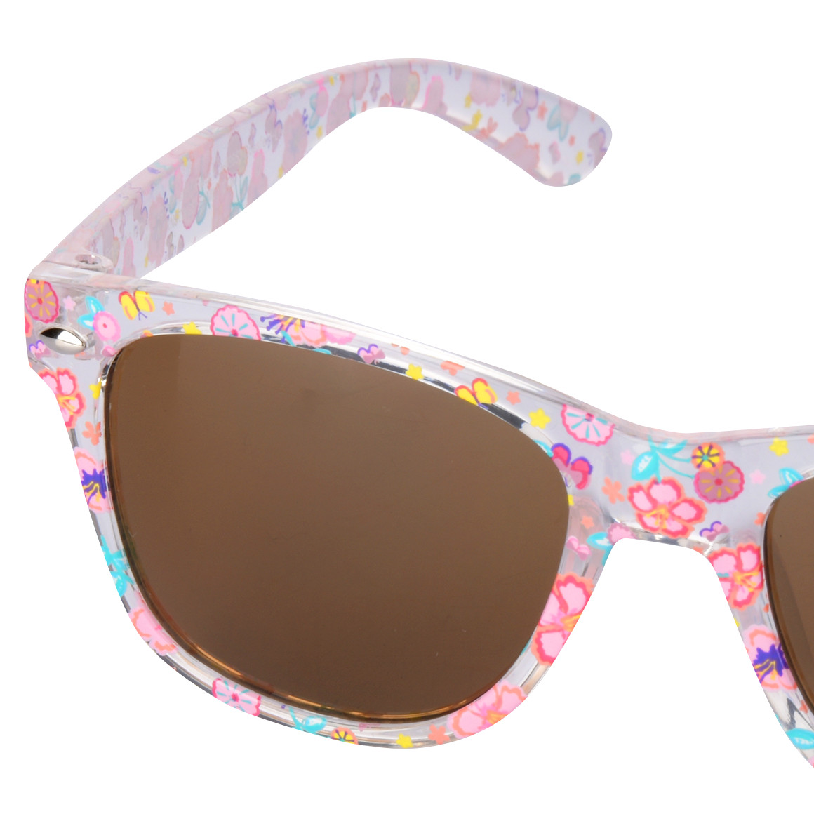 Topolino Mädchen Sonnenbrille mit Kunststofffassung hellrosa / transparent