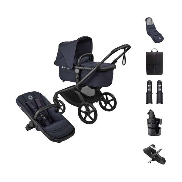 Bugaboo Fox 5 Renew Kinderwagen 2-in-1 - Essential Bundel - Black / Deep Indigo