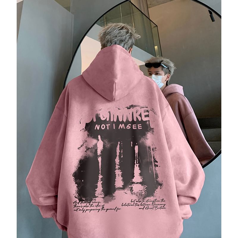 Posive - Oversized hoodie met ronde hals en verlaagde schouders