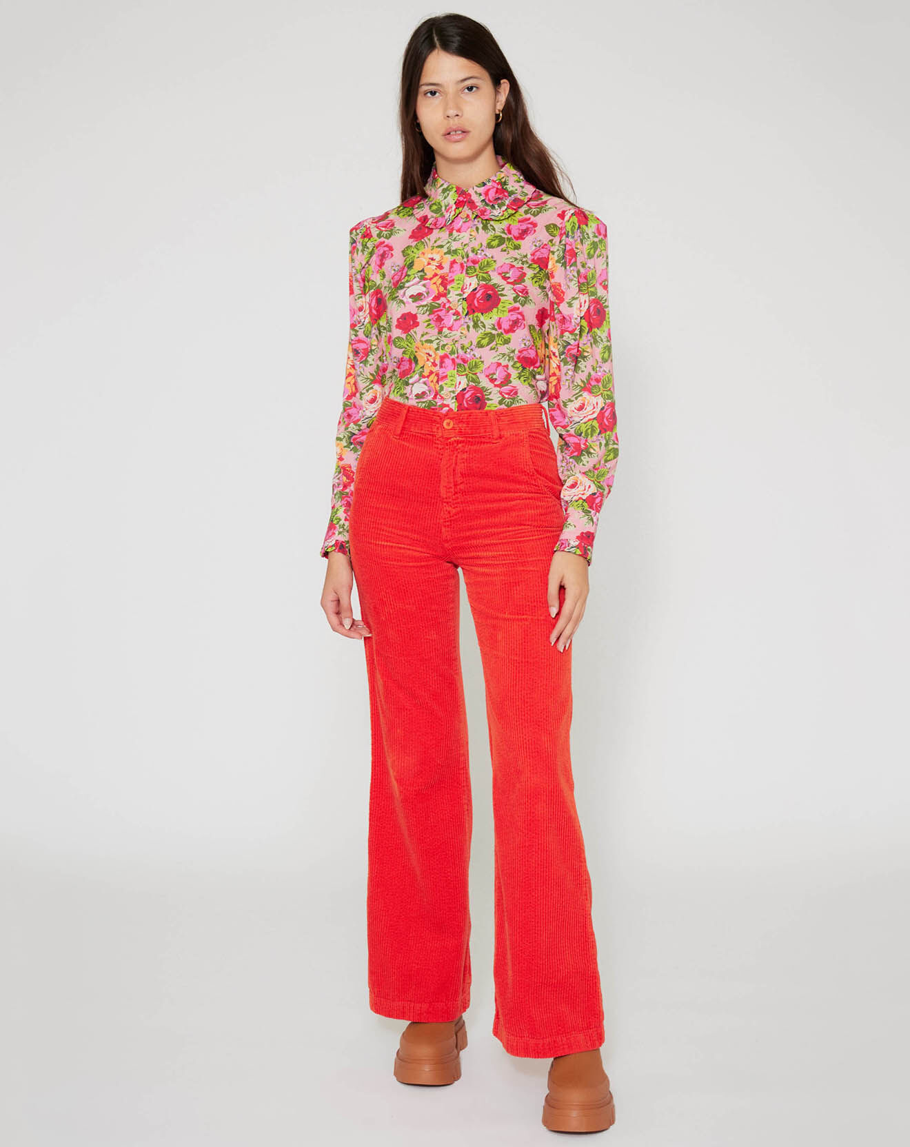 Manoush Chemise Patchwork rose