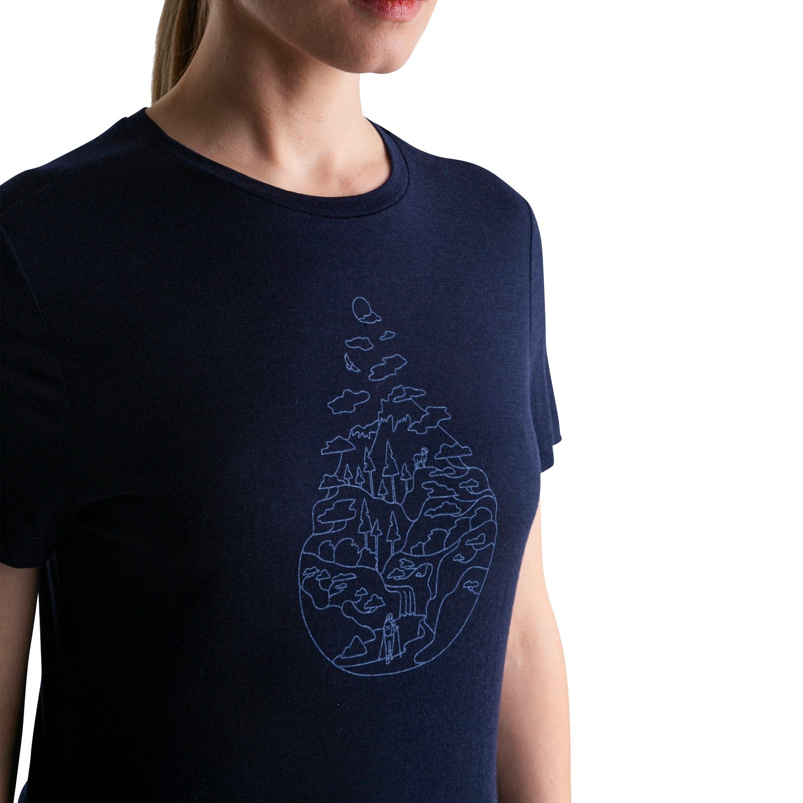 Icebreaker Merino 150 Tech Lite III T-Shirt Damen midnight navy