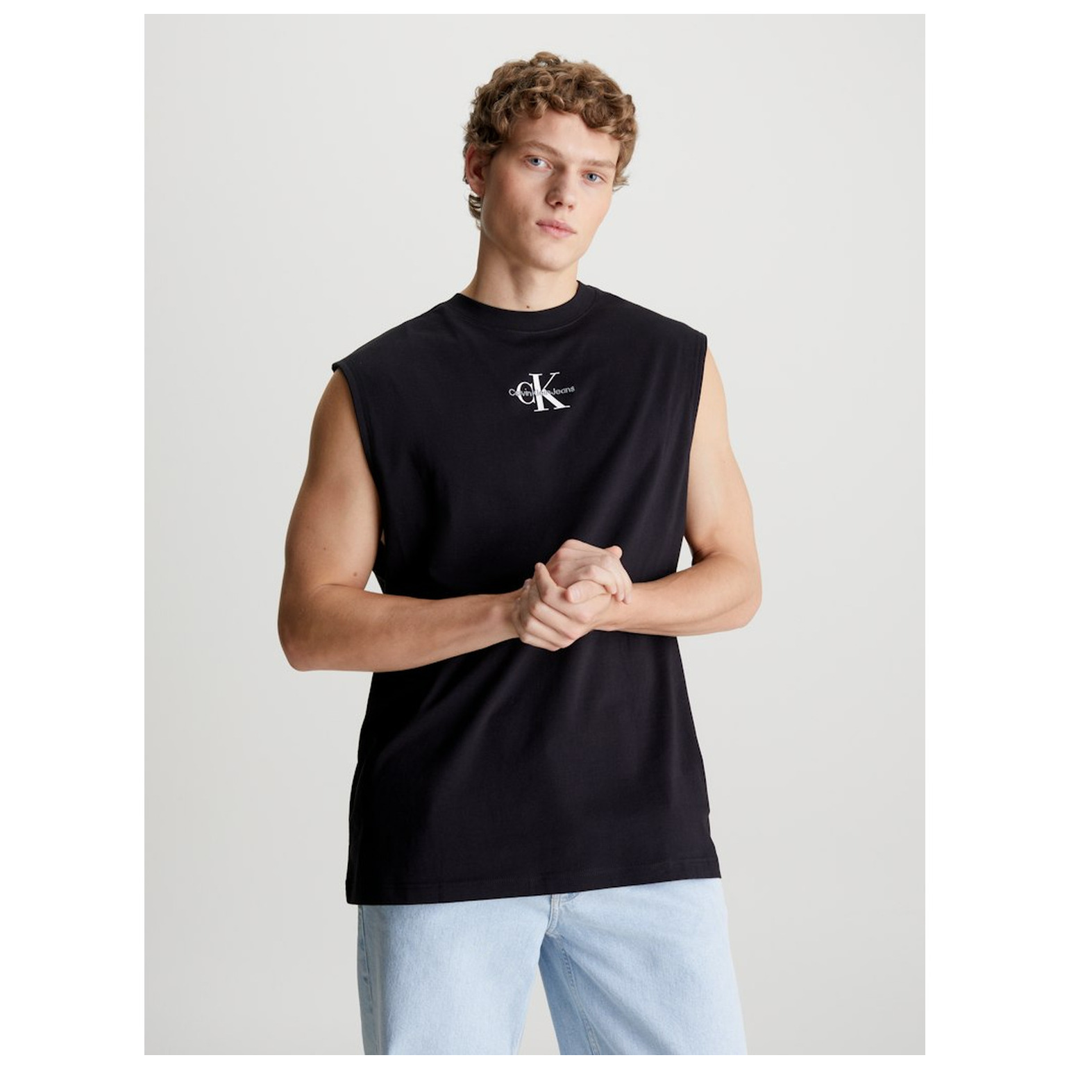 CK Jeans MONOLOGO SLEEVELESS TEE