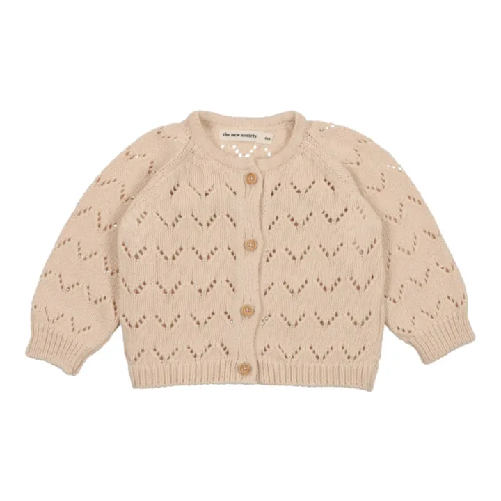 the new society Cardigan Franklin Baby | Crème