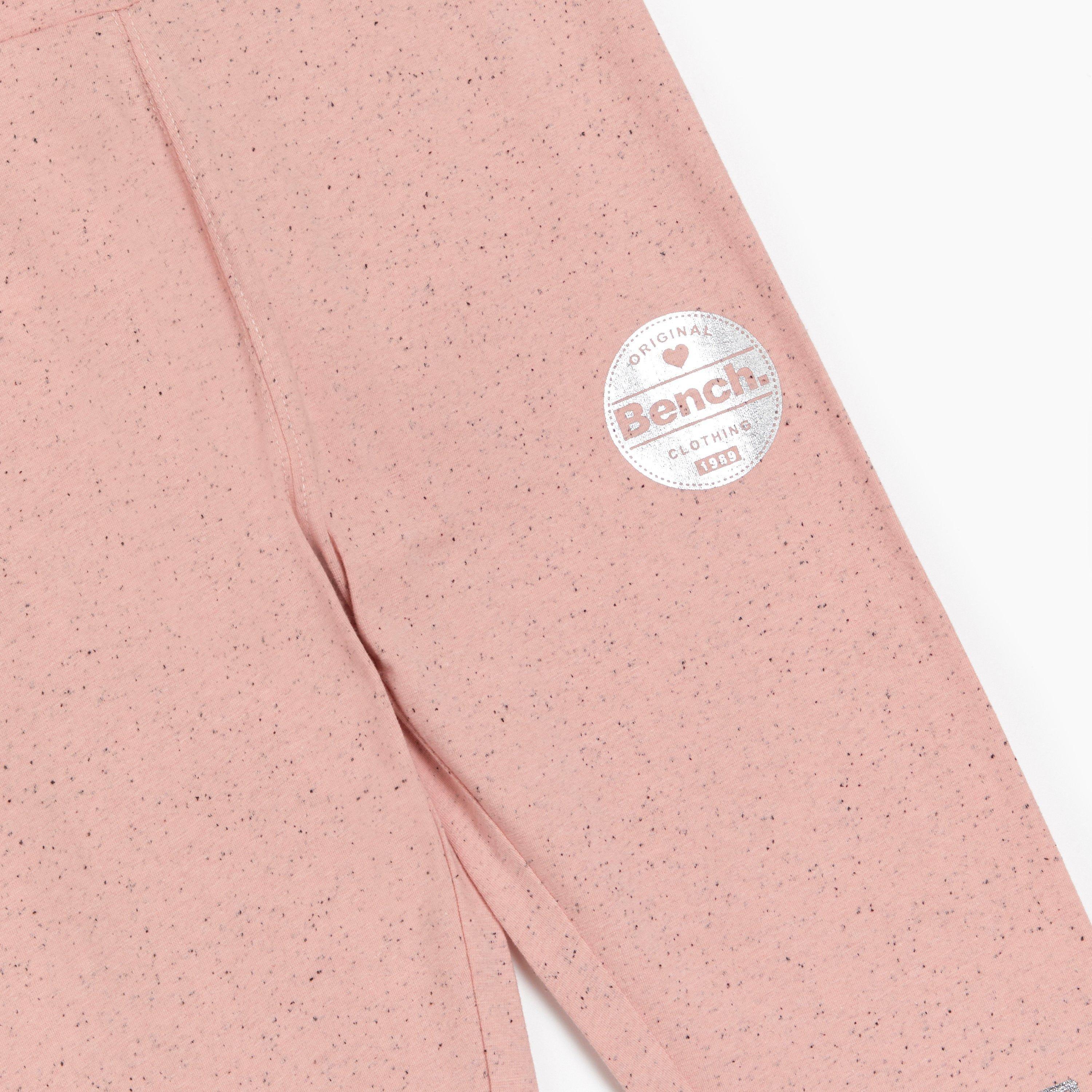 Bench Girls Pack of 2 Marl Pink Charocal Leggings