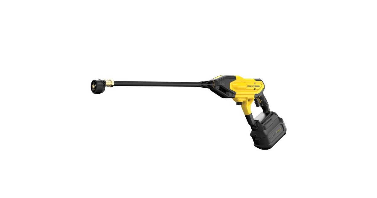 StanleyFATMAX V20 18V hogedrukreiniger  (Geel/zwart, Accu en lader inbegrepen)