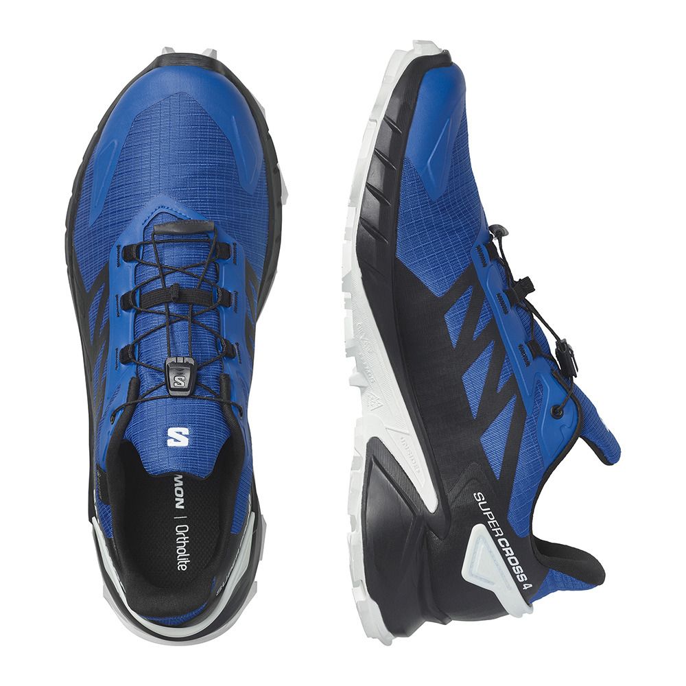 Salomon SUPERCROSS 4 GTX - Chaussures trail Homme lapis blue/black/white