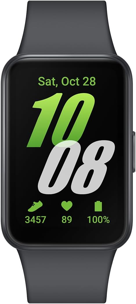 Galaxy Fit3 (40mm) Smart Watch mit Silikon Armband (SM-R390NZAAEUB) - Dark Gray (Grau)