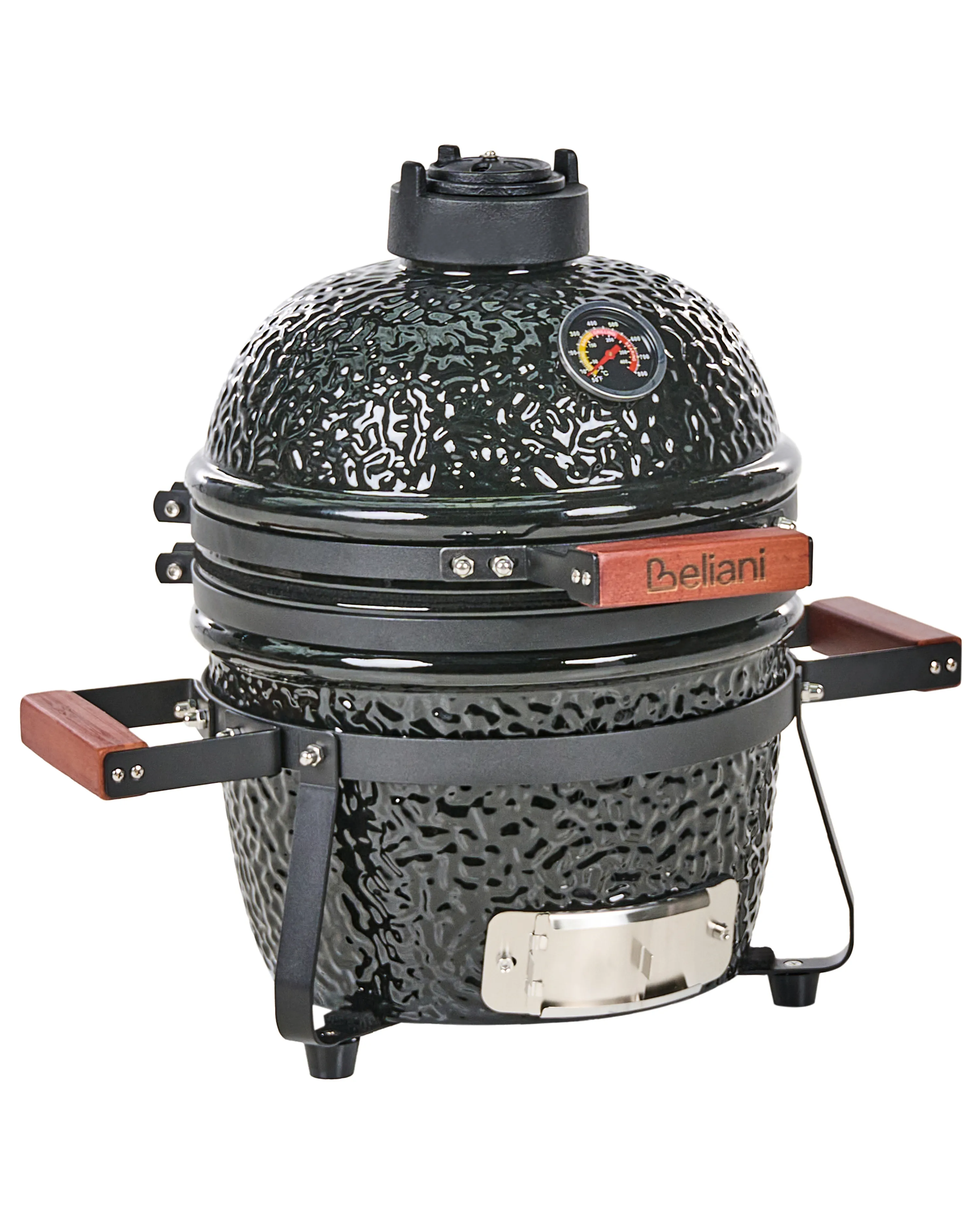 Mini houtskoolgrill KAMADO Keramiek Zwart
