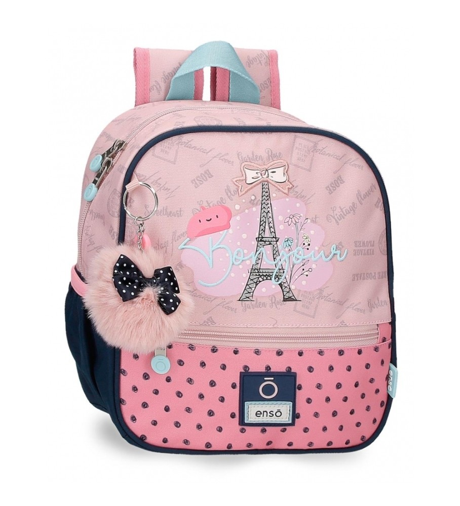 Mochila pequena Enso Bonjour rosa