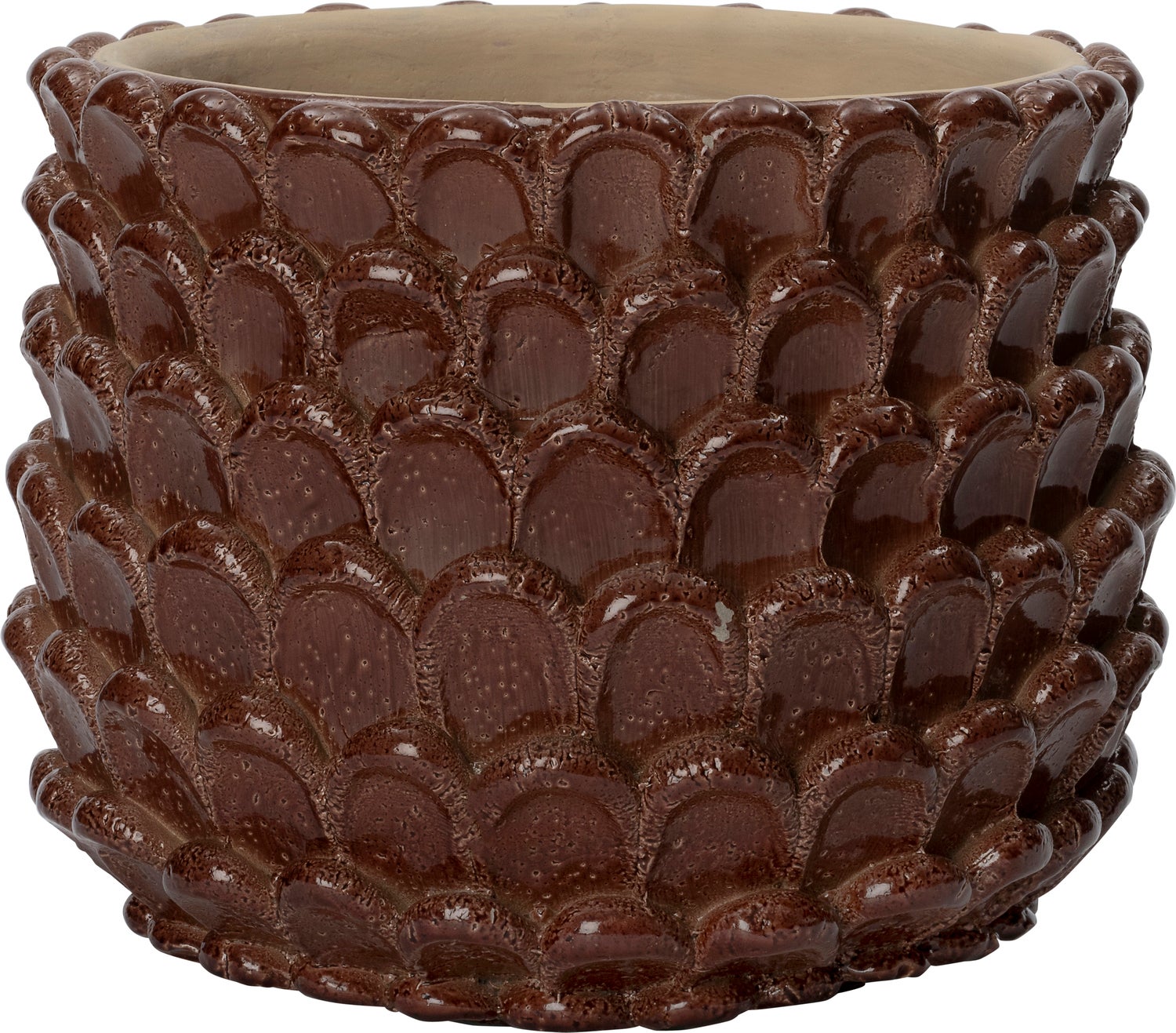 Intratuin bloempot Selby bruin D 15,5 H 13 cm