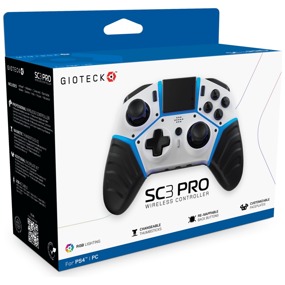 Gioteck SC3 Pro Wireless-Controller für PS4 und PC
