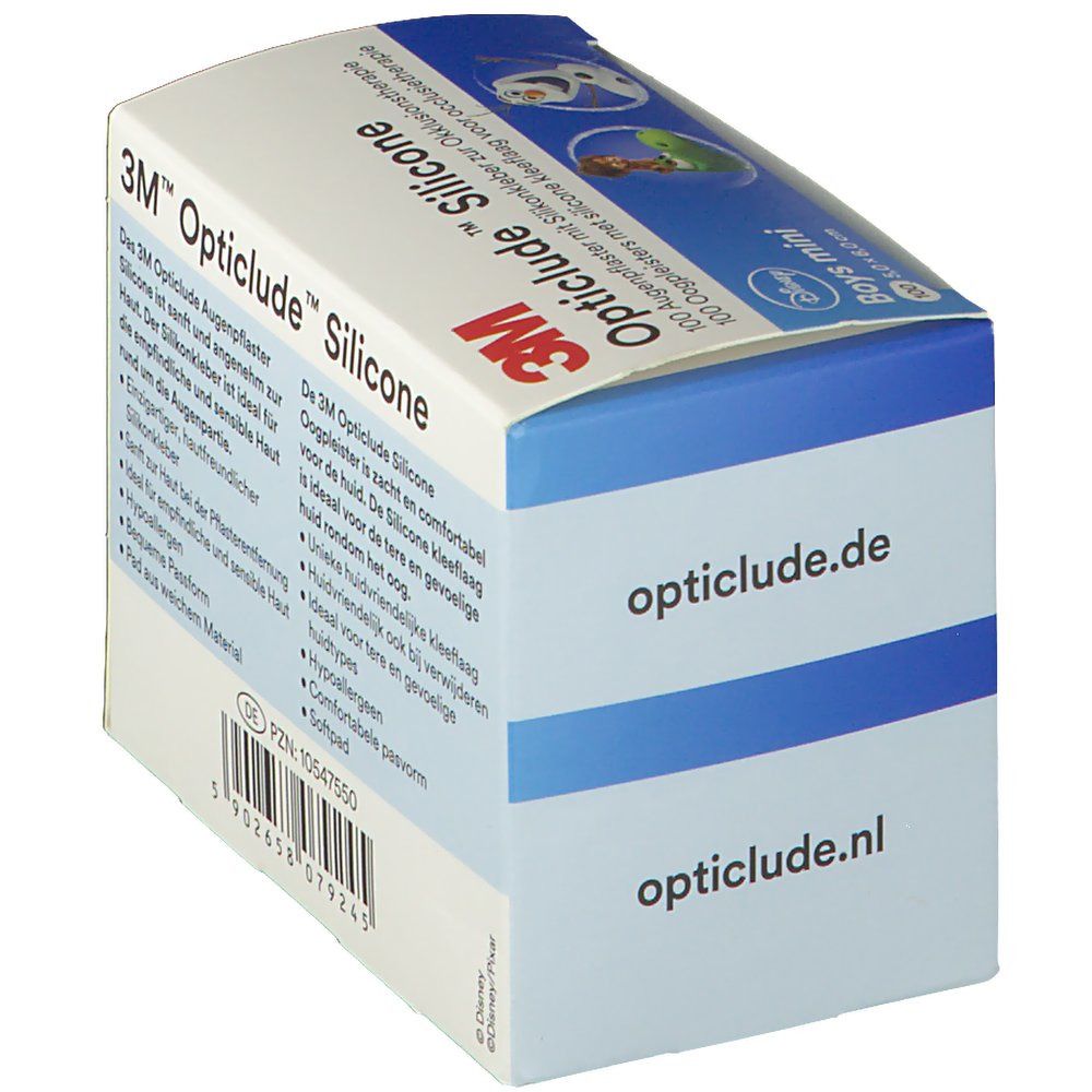 Opticlude 3M Silicone Disney Boys mini 5 cm x 6 cm