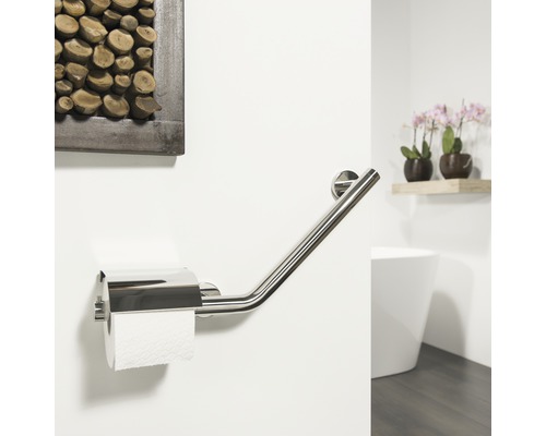 Veiligheidsbeugel met toiletrolhouder TIGER Boston Comfort & Safety rechts chroom