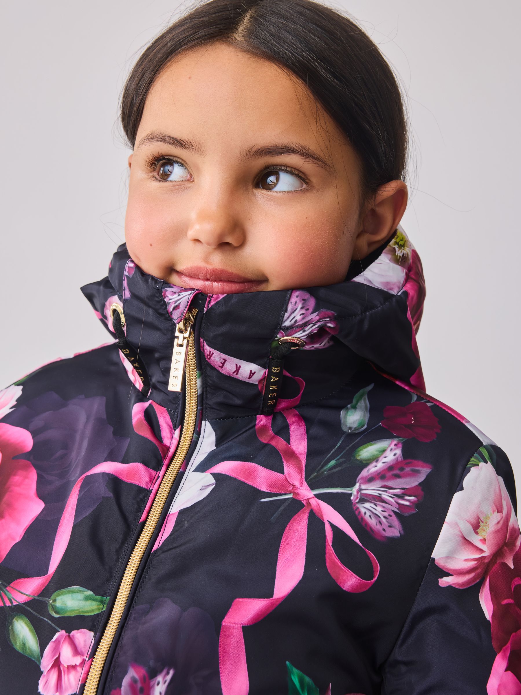 Marineblauw - Baker by Ted Baker regenjas met merklogo op de zoom