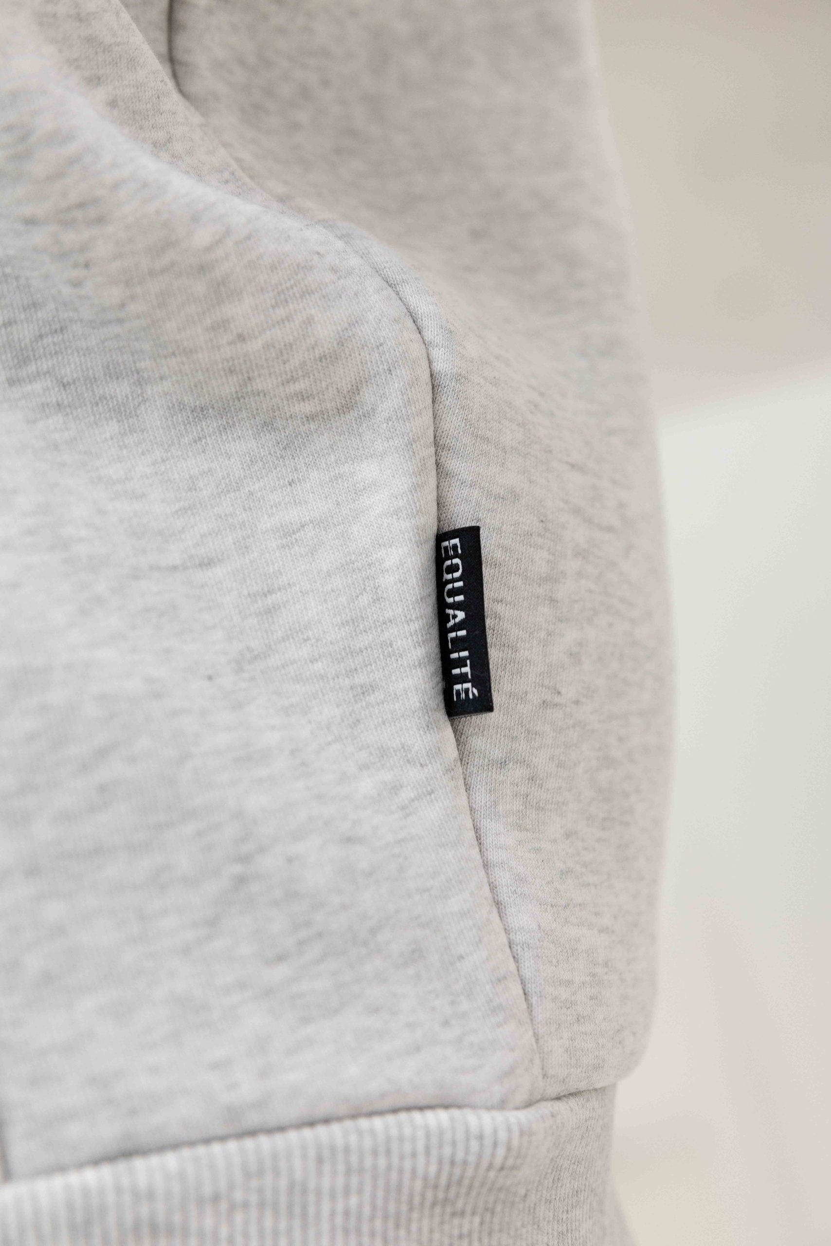 Equalité Elia Oversized Full Zip Hoodie Heren Lichtgrijs