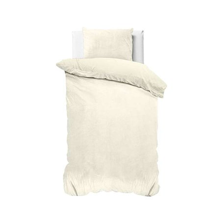 Dekbedovertrek Velvet Uni - Creme
