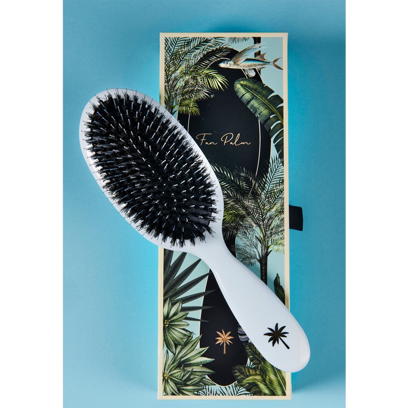Fan Palm Hair Brush Medium - Maldives