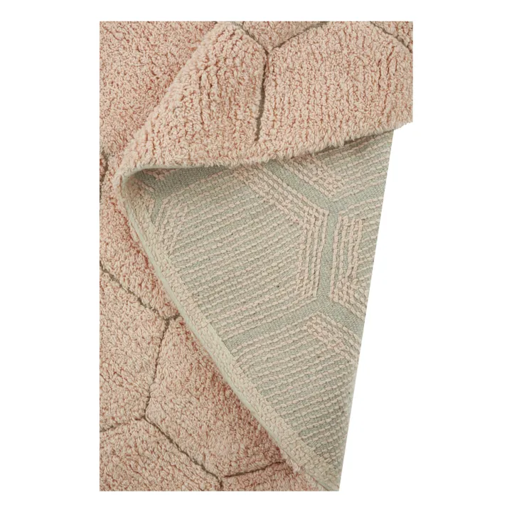 Lorena Canals Tapis rond Honeycomb | Rose