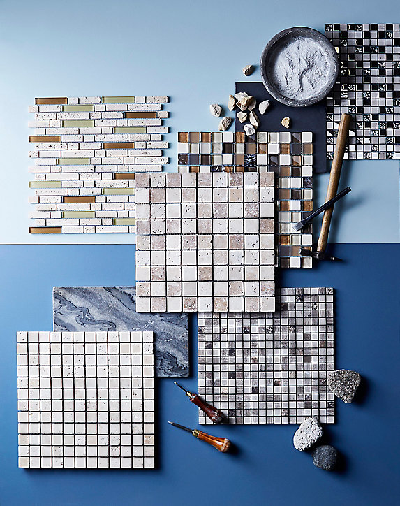 Mosaïque beige 30,5x30,5cm Travertino