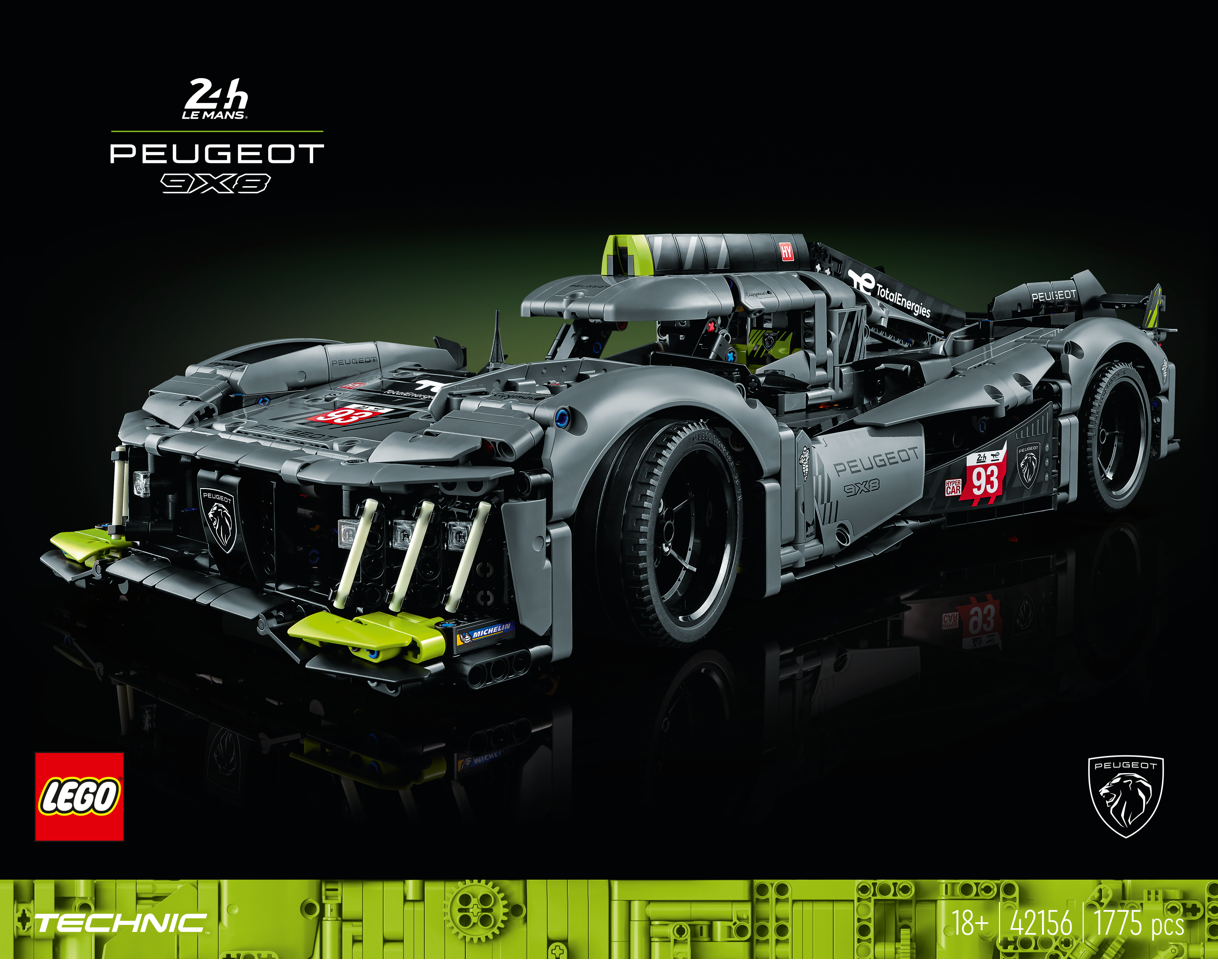 LEGO Technic - PEUGEOT 9X8 24H Le Mans Hybrid Hypercar (42156)