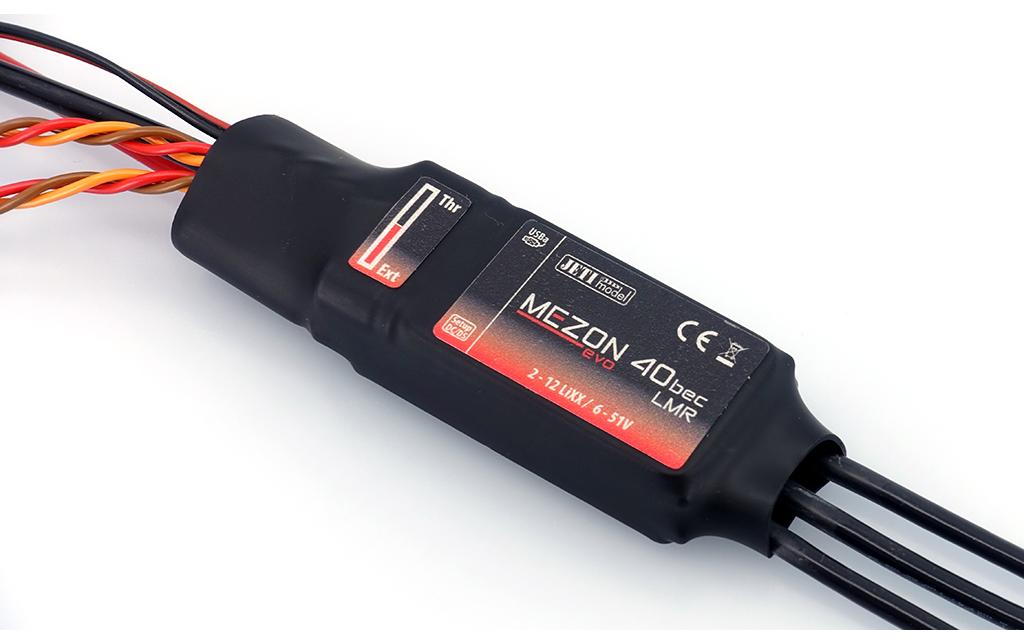Brushless Regler MEZON EVO 40 BEC LMR 40A, 2-12S<br>40A Brushless ESC mit Telemetrie für Flugmodelle