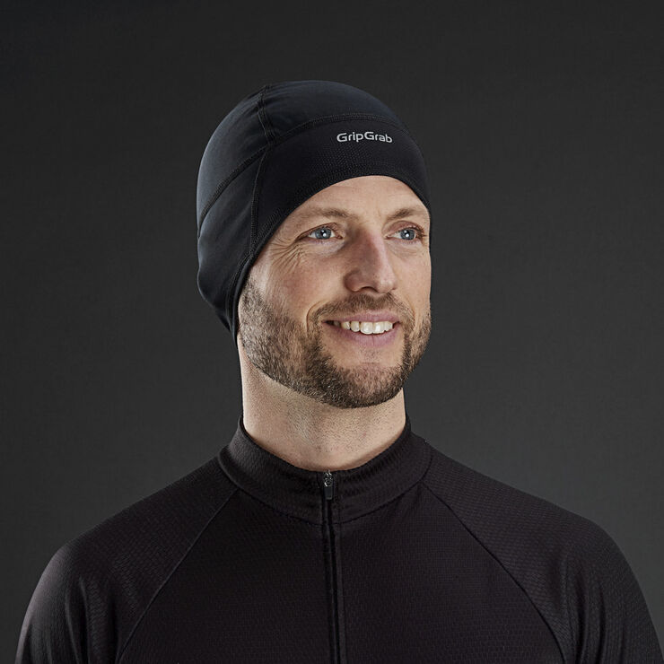 GripGrab Skull Cap Windster løbehue Sort