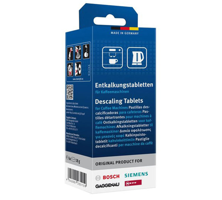 Détartrant BOSCH - Pastilles détartrantes 00311975 pour appareils Tassimo, Siemens, Neff, Bosch