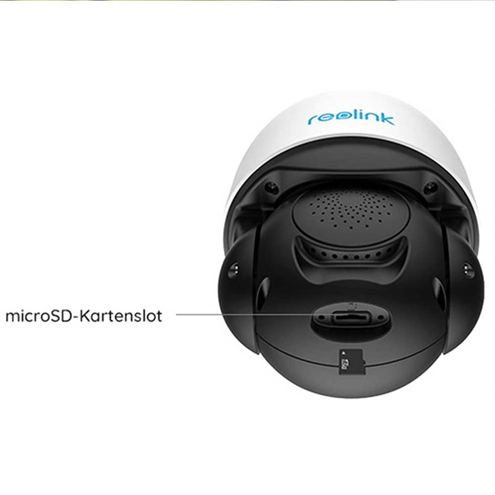 Reolink D4K23 Intelligente 4K UHD PoE IP Überwachungskamera mit 5-fach-Zoomobjektiv, Bewegungs-, Personen- und Fahrzeugerkennung, integrierter Beleuchtung und Sirene, Nachtsicht in Farbe bis zu 60 Meter