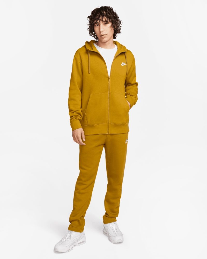 Sweat zippé à capuche Nike Sportswear Club Fleece Jaune pour homme