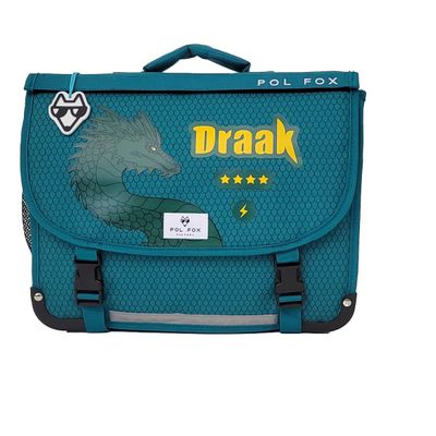Cartable réversible Dragon 38 cm - 2 compartiments - Pol Fox