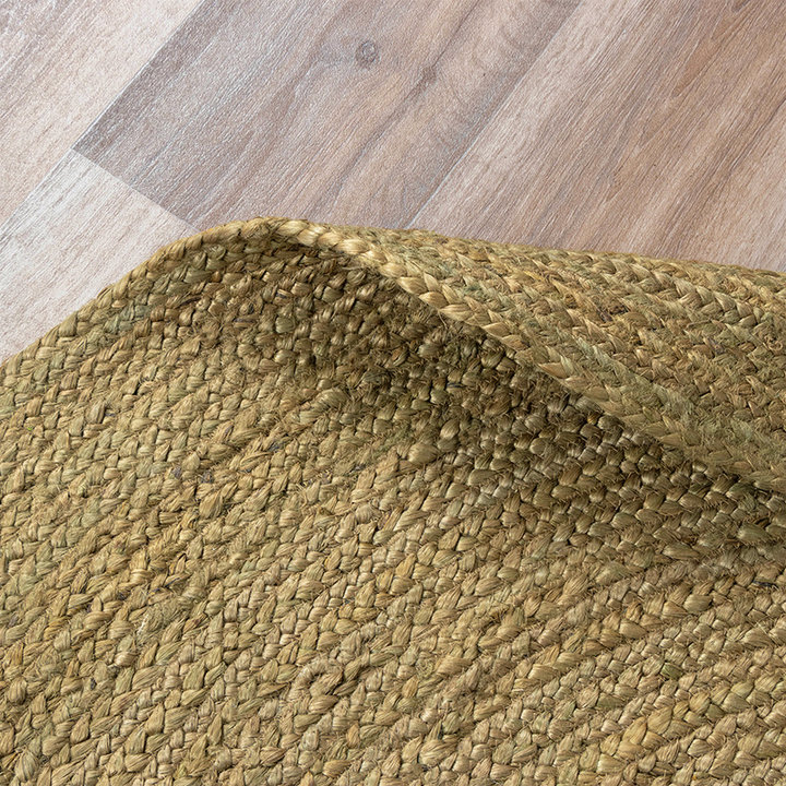 Jute vloerkleed - Fair Rond Groen