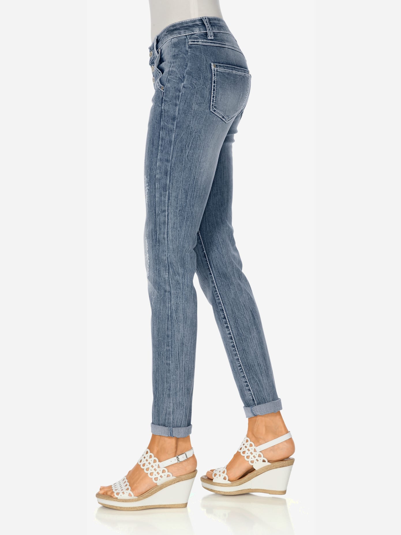 Jeans boyfriend coupe droite