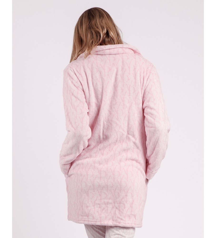 Roupão de banho Admas Soft Logo rosa