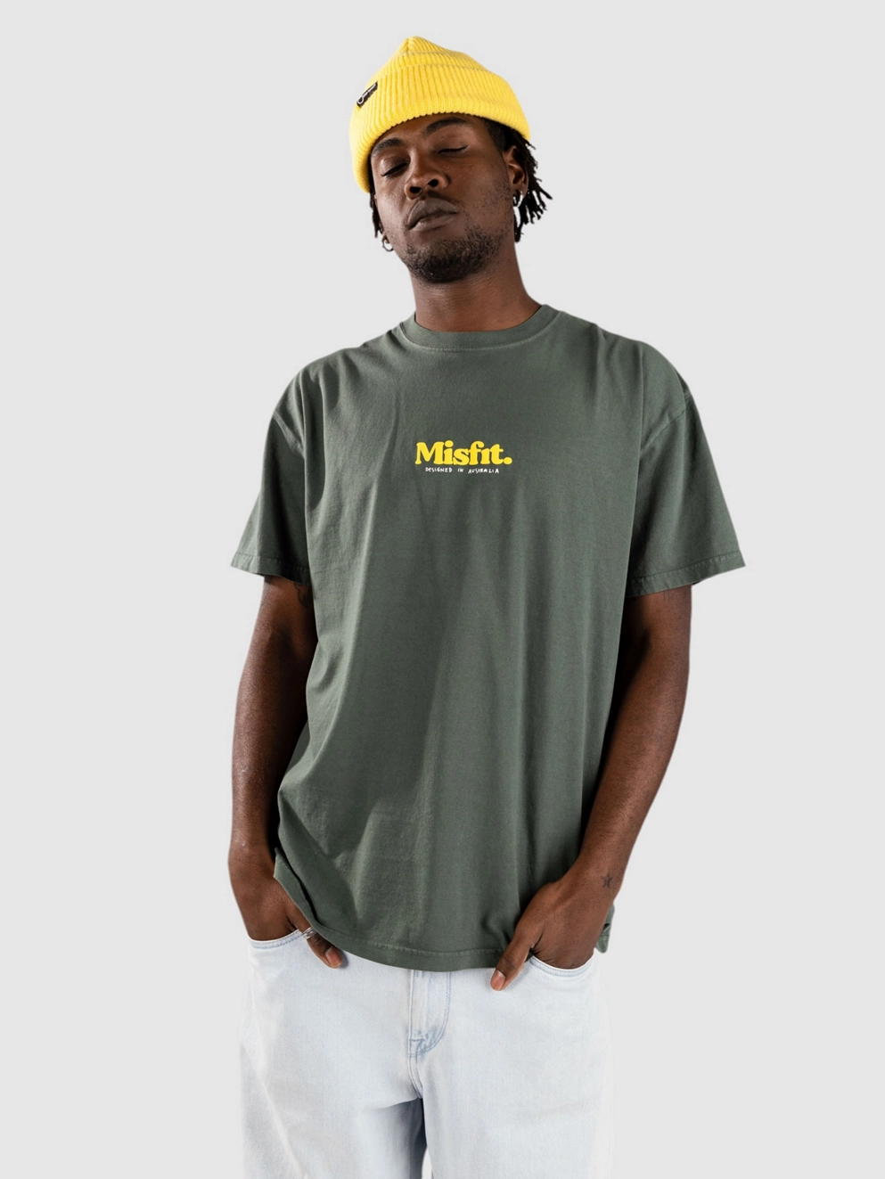 Misfit Shapes Australian Bones T-Shirt pigment green