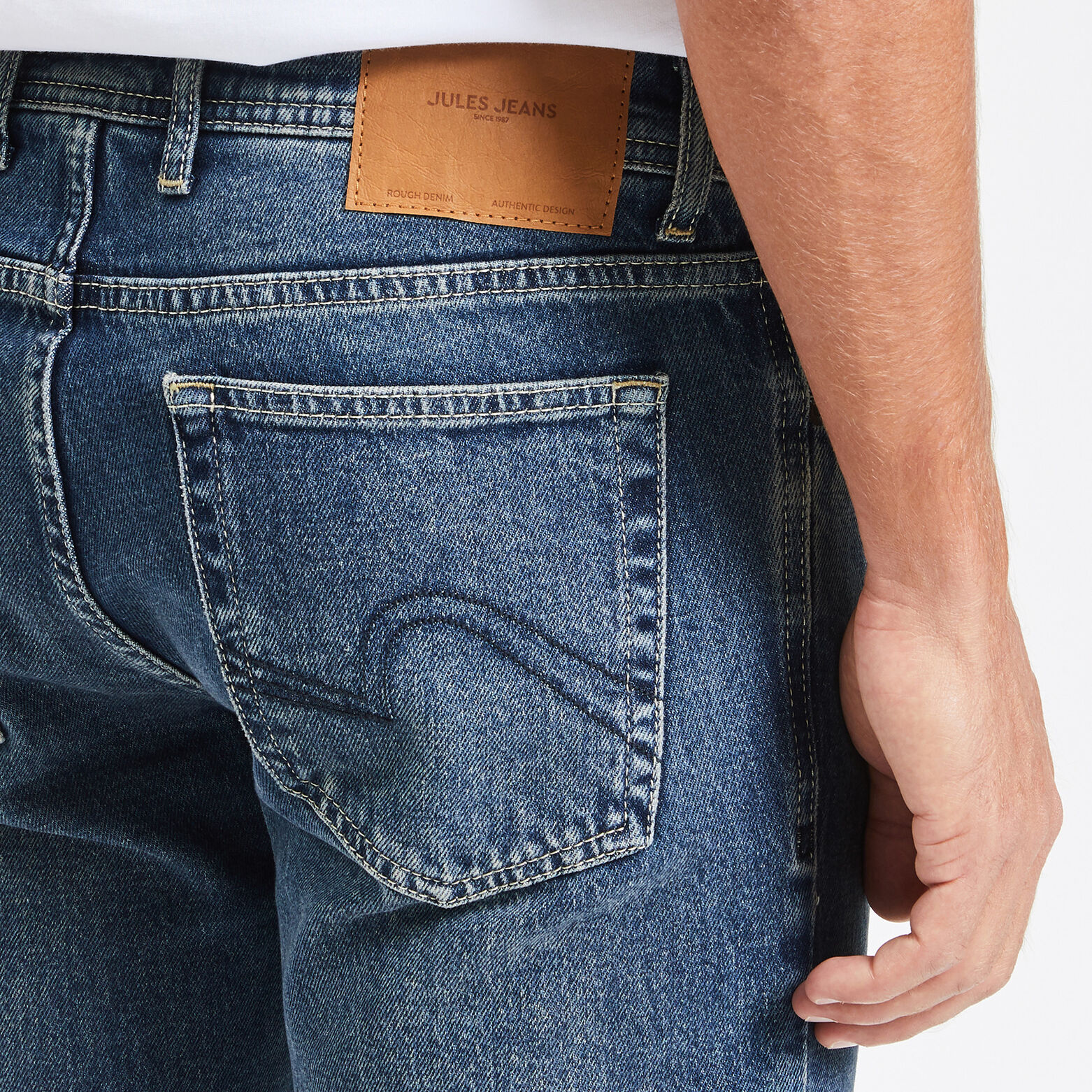 Jean slim contenant du coton régénératif Bleu