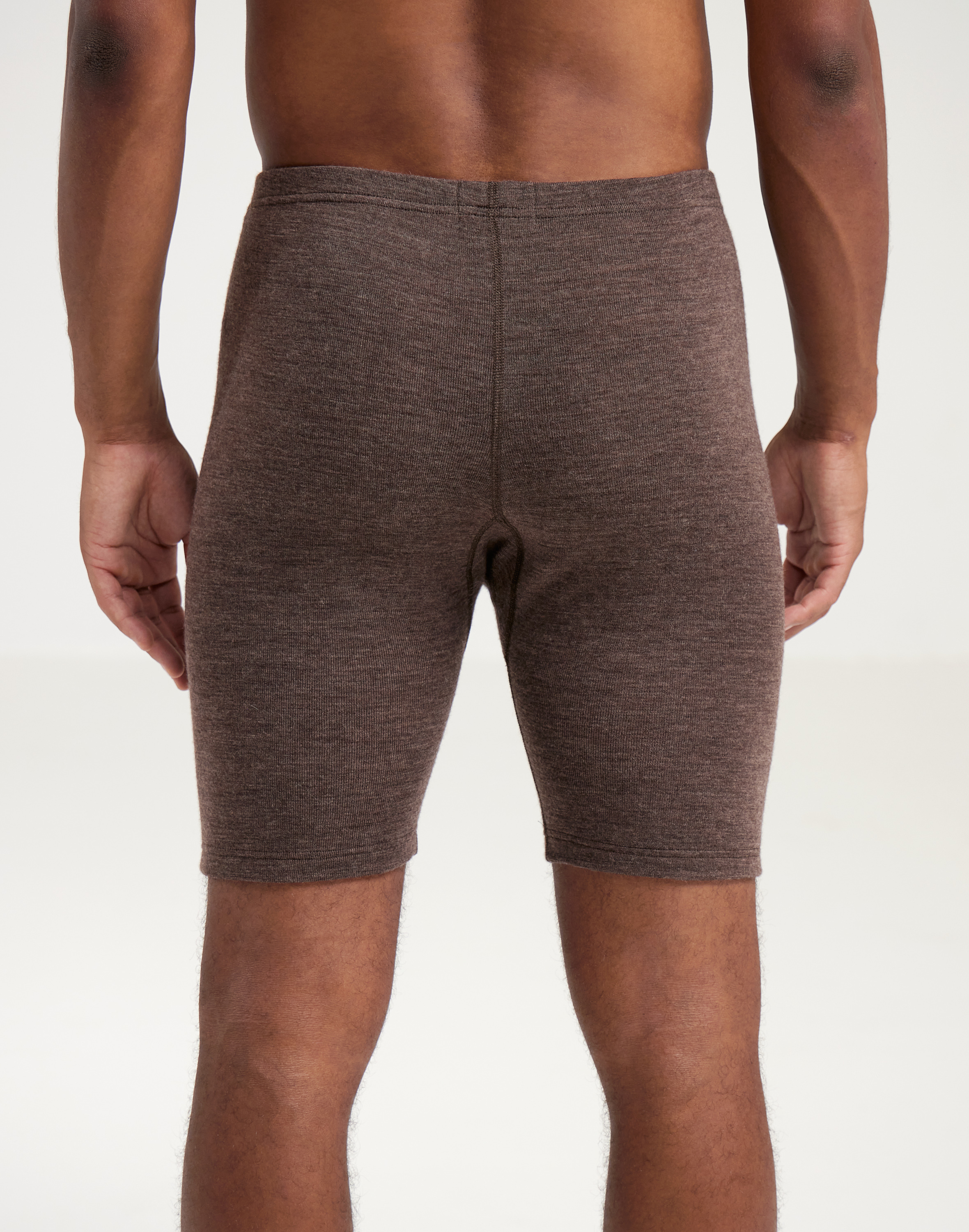 Lange boxershort van merinowol met gulp voor heren