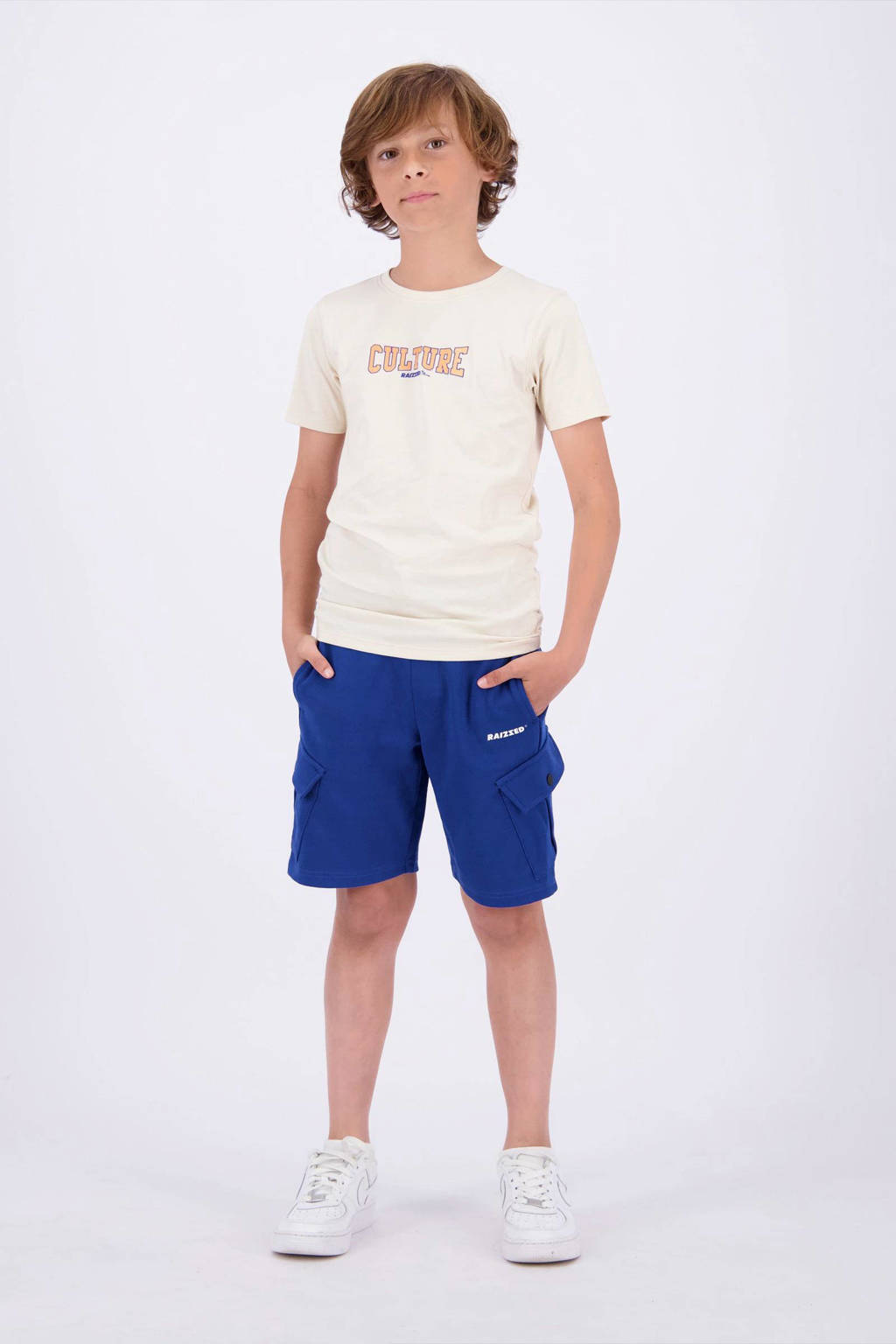 Raizzed T-shirt R123KBN30007 met logo beige