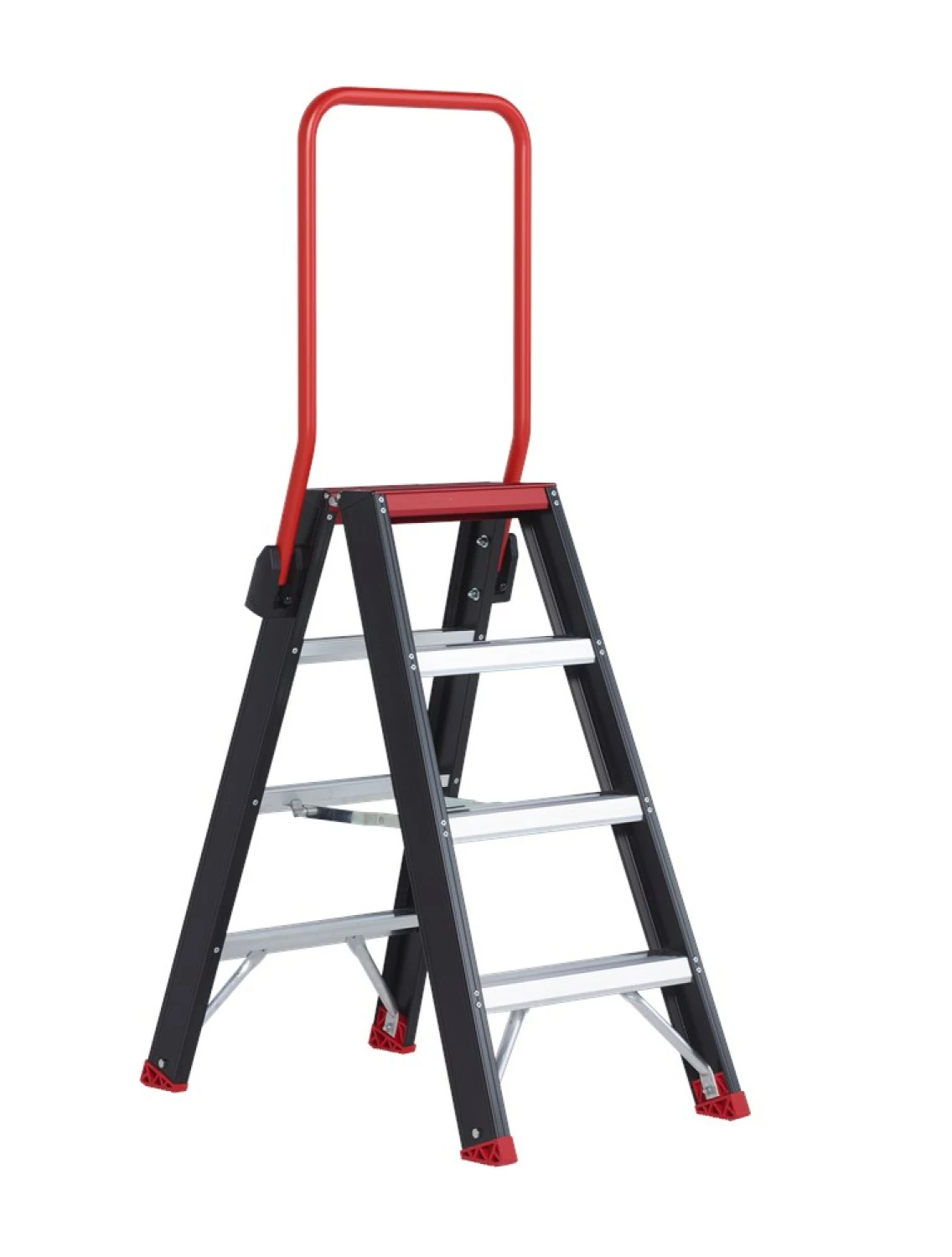 Altrex Taurus TDO 4 Dubbele trap - Aluminium met coating - 2 x 4 treden - max. werkhoogte 2.95 m.