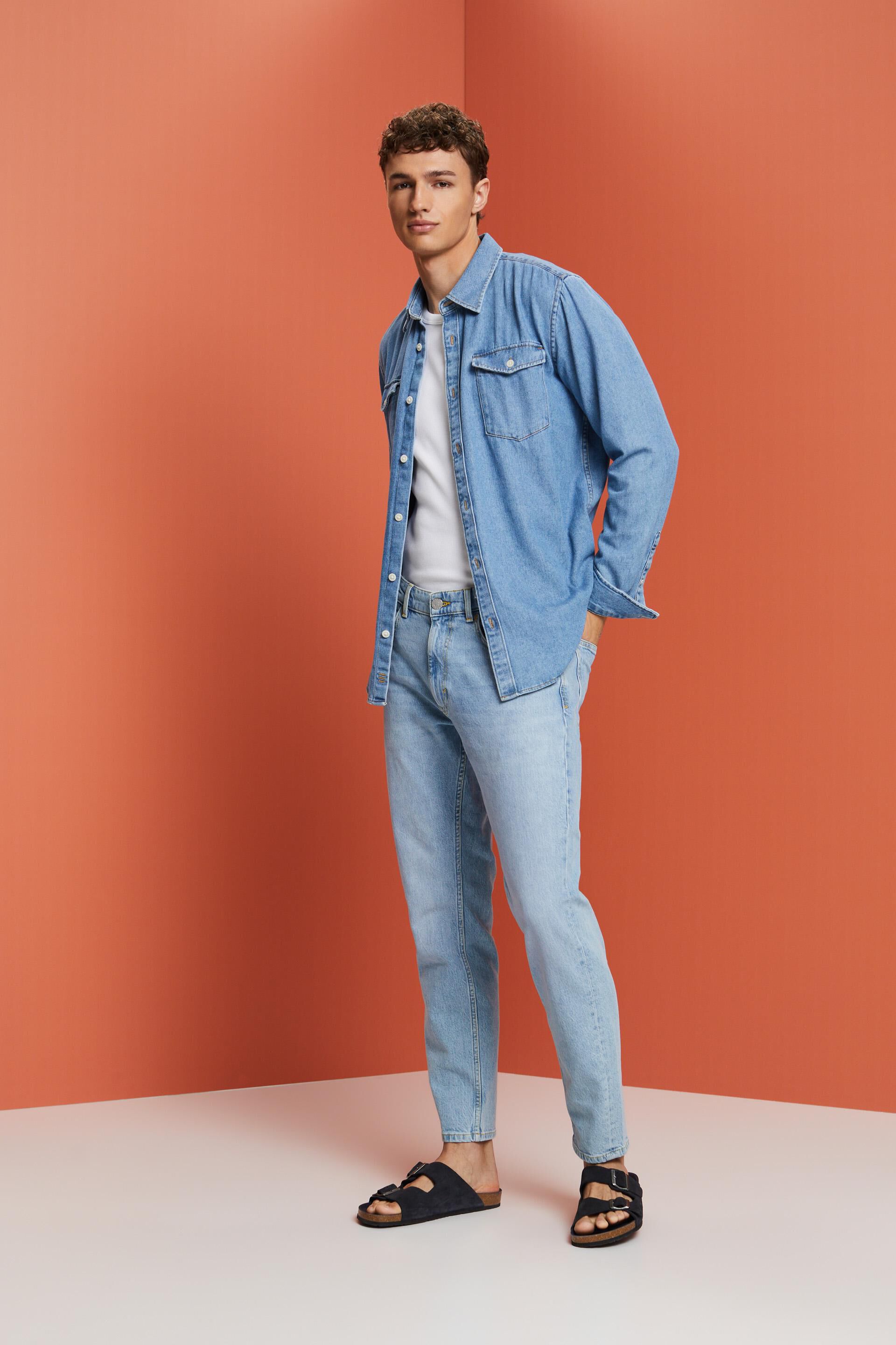 Chemise en coton denim