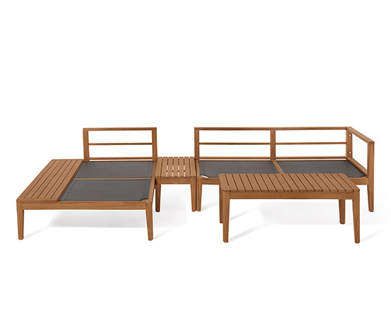Teak-Lounge-Ecke