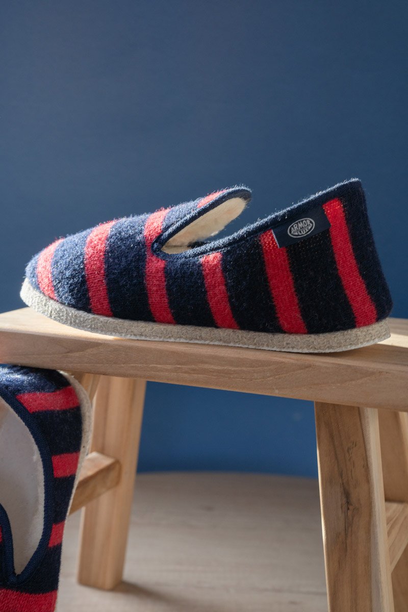 Chaussons rayés 