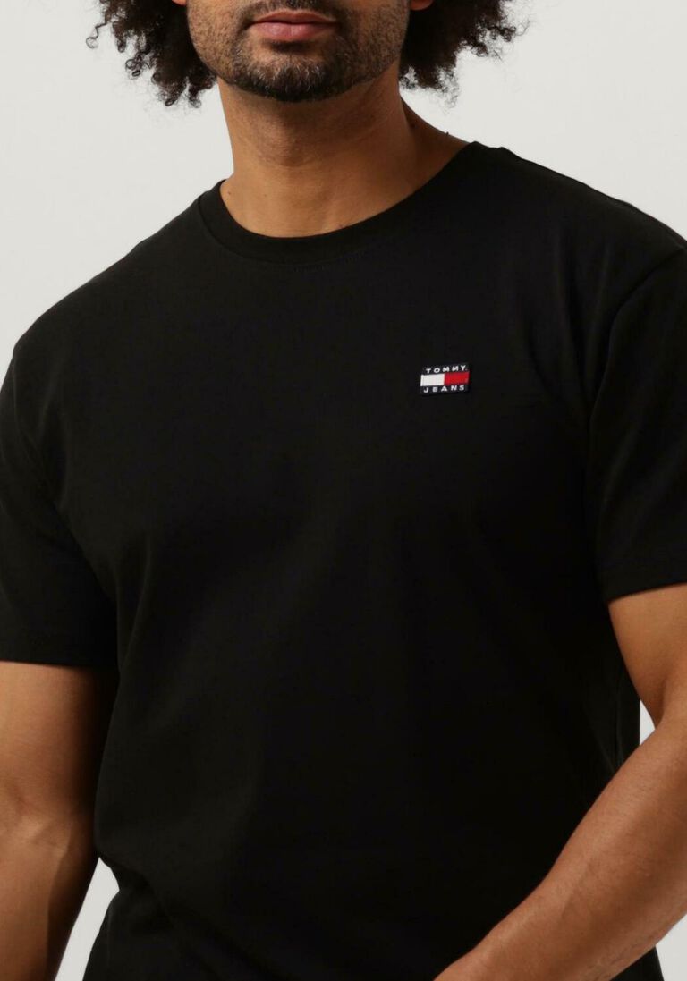 TOMMY JEANS zwarte tommy jeans t-shirt tjm clsc tommy xs badge tee