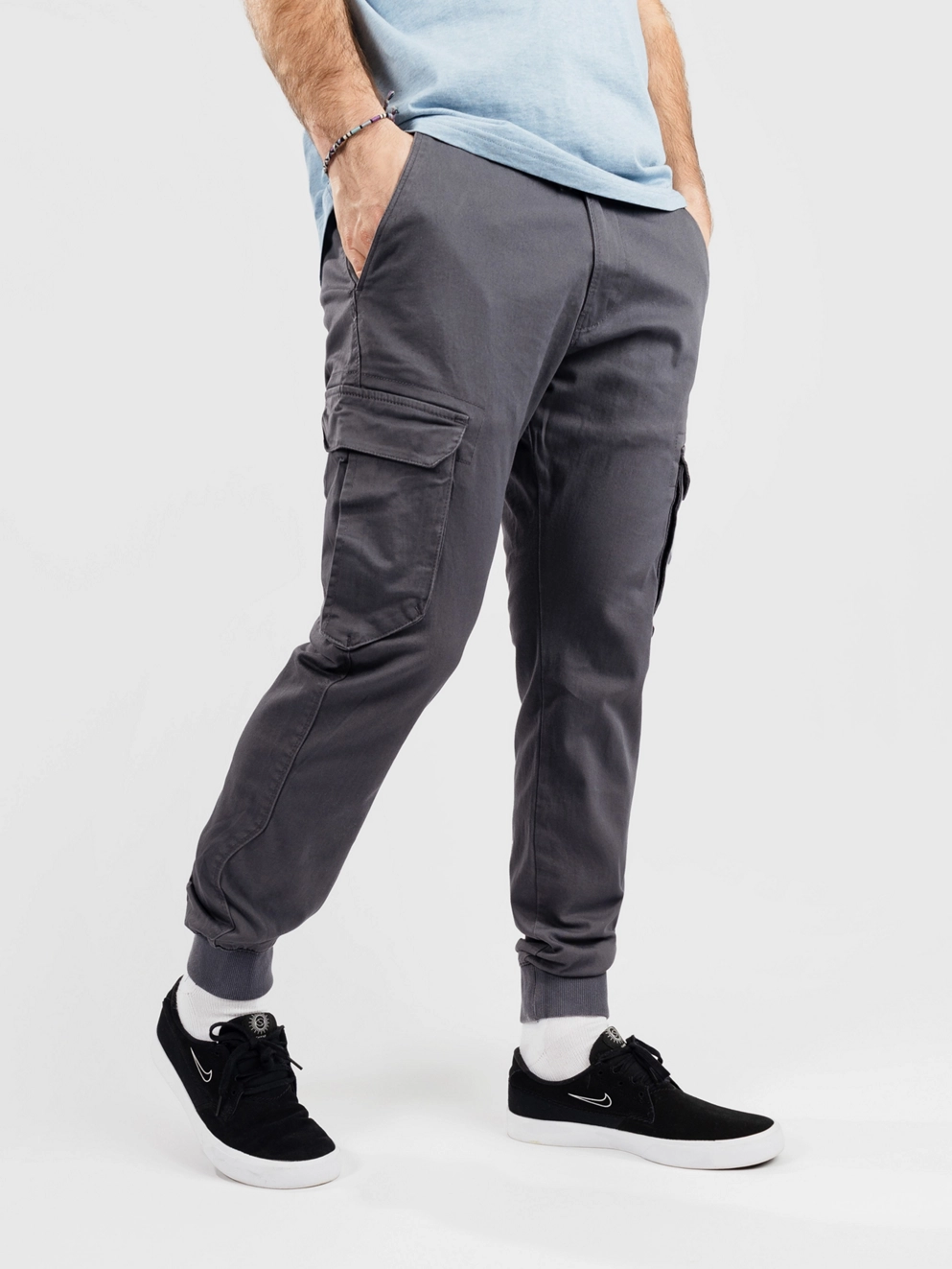 REELL Reflex Rib Cargo Pants dark grey